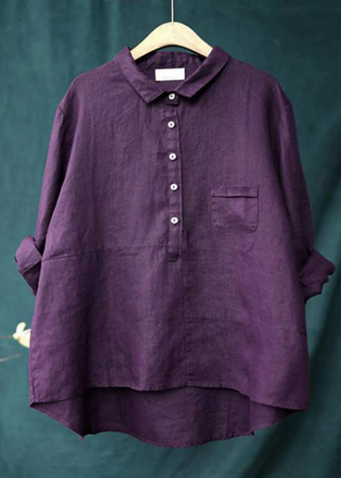 Fashion Canberra I Kiona Long Sleeve and Front Pocket Shirt with Buttons