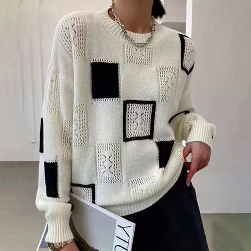 Fashion Canberra I Binta Relaxed Geometric Pullover