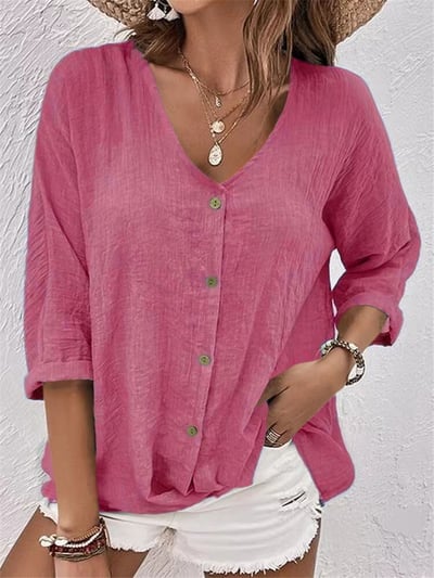 Fashion Canberra I Kiana Loose V-Neck Shirt