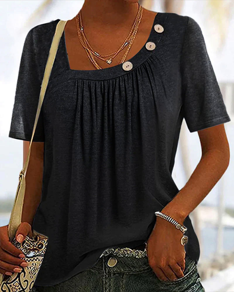 Fashion Canberra I Daya Comfortable Top With Short Sleeves