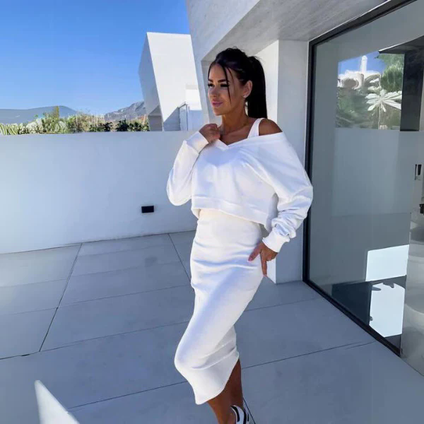 Fashion Canberra I Adrine Casual Sweatshirt and Dress Set