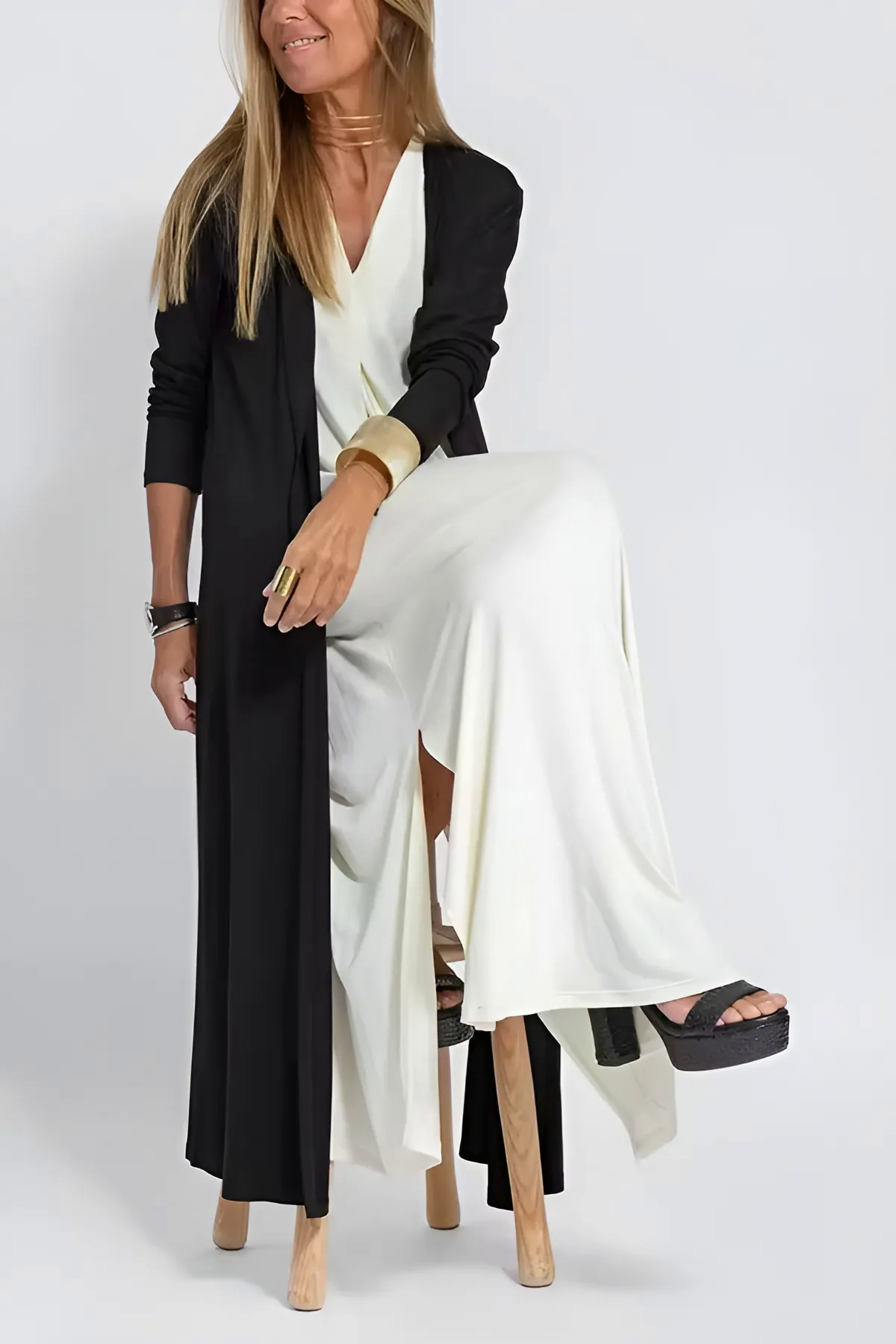 Fashion Canberra I Clara Elegant long dress + matching cardigan FREE